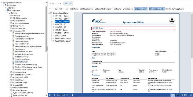 Docusnap Lizenzauswertung Netzwerk- und IT-Dokumentation ditpro Dresden